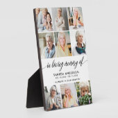 Fotocollage ter liefdevolle herinnering fotoplaat (Zijkant)