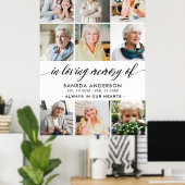 Fotocollage ter liefdevolle herinnering poster (Thuiskantoor)