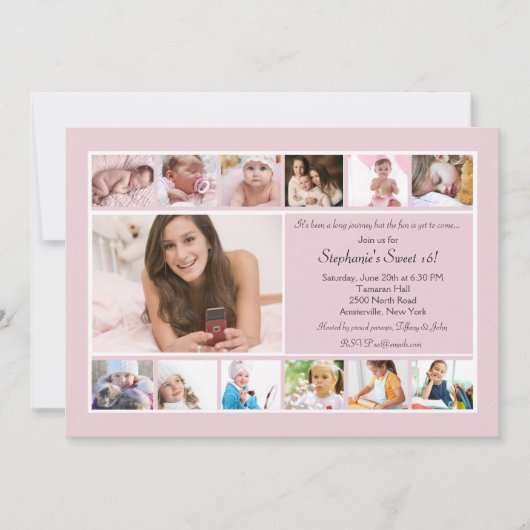 Fotocollage Uitnodiging (Voorkant)