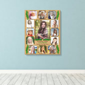 Fotocollage van de middelbare school Afstuderen |  Canvas Afdruk (Insitu (Houten vloer))