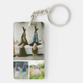 Fotocollage van de zusters. De beste vorm van ther Sleutelhanger (achterkant)