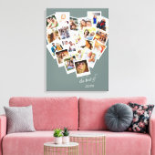 Fotocollage van het hart Het beste van | Aangepast Canvas Afdruk (Insitu (Woonkamer))