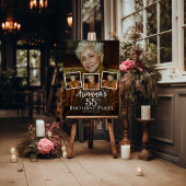 Fotocollage verjaardag welkom poster