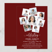 Fotocollage Viering van het leven Memorial Service Kaart (Voorkant / Achterkant)