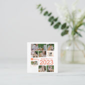 Fotocollage Vierkante Visitekaartje (Staand voorkant)