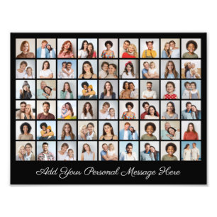 Fotocollage Voeg een groetfoto-uitbreiding toe Foto Afdruk