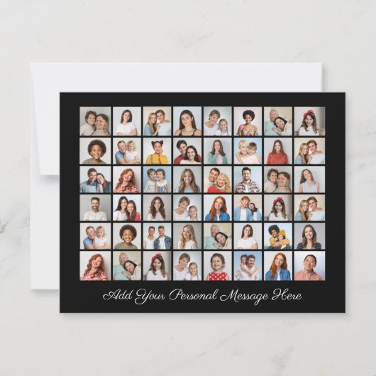 Fotocollage Voeg uw eigen Wenskaart toe Kaart (Voorkant)