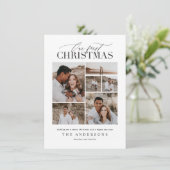 Fotocollage voor kerstrood bedankkaart (Staand voorkant)