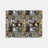 Fotocollage voor kippen en roosters; fleece deken (Voorkant (Horizontaal))