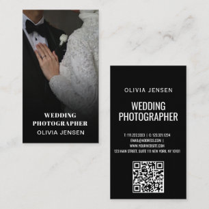 Fotocollage voor moderne trouwfotograaf minimaal visitekaartje