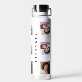 Fotocollage vriendennaam waterfles (Achterkant)