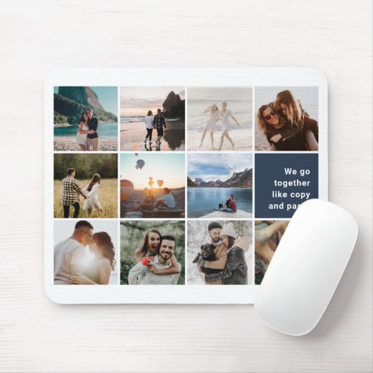 Fotocollage We gaan samen als Copy Paste Muismat (Met muis)