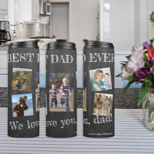 Fotocollage we houden van je vader Fathers Dag Thermosbeker