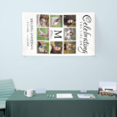 Fotocollage: welkom spandoek (Beurs)