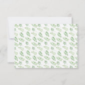 Fotodankkaart Huwelijk Verguld Blad Bedankkaart (Achterkant)