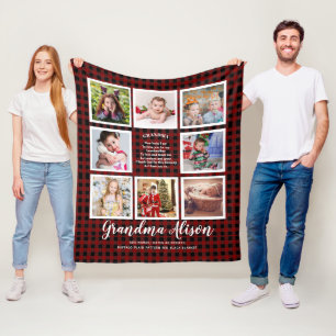 Fotodeken Grootmoeder Gedicht Grootvader Familiest Fleece Deken