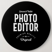 Fotoeditor Titel titel Cadeau Ronde Button 6,0 Cm (Voorkant)