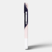 Fotoelegant van witte rozengoudmonogram Case-Mate iPhone case (Achterkant / Links)