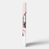 Fotoelegant van witte rozengoudmonogram Case-Mate iPhone case (Achterkant / Rechts)