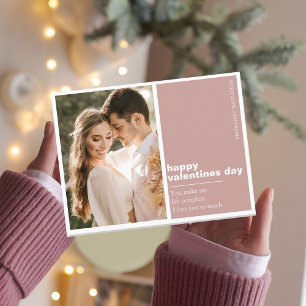 Fotofamilie Gelukkige Valentijnsdag Briefkaart