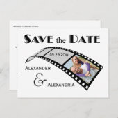 Fotofilm Strip Bewaar de datum aankondiging (Voorkant / Achterkant)