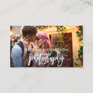 Fotofoto Moderne penseelscript Visitekaartje