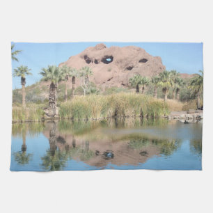 Fotofoto van Arizona Mountain Water Theedoek