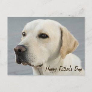 Fotofoto van Golden Labrador Retriever Vaderdag Briefkaart