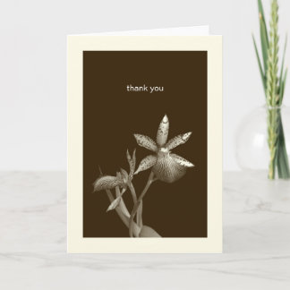 Fotofoto van orchidee, speciaal je persoonlijke no bedankkaart