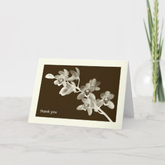 Fotofoto van orchidee, speciaal je persoonlijke no bedankkaart
