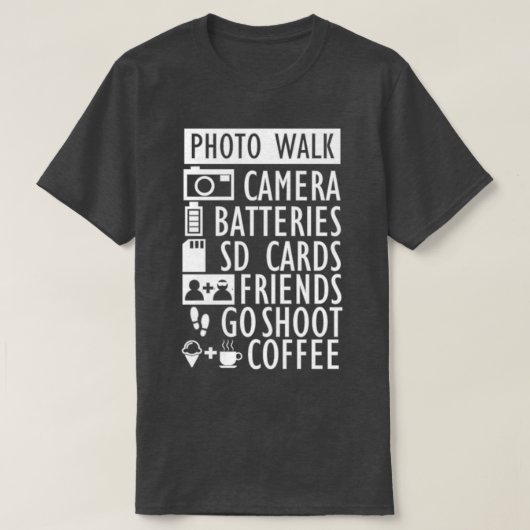 Fotofoto van straatfotograaf t-shirt (Design voorkant)