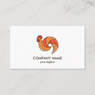 Fotofotocamera Rooster Cute Modern Visitekaartje
