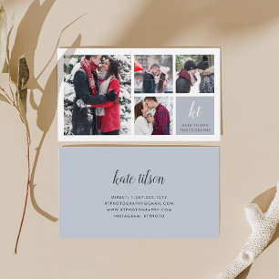 Fotofotograaf voor collage en kalligrafie visitekaartje