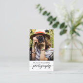 Fotofotografie QR-code Visitekaartje (Staand voorkant)