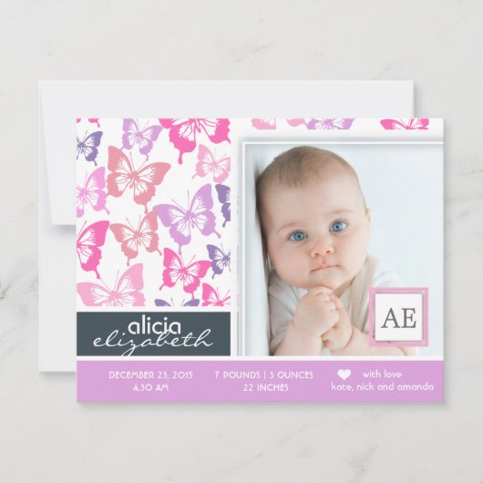 Fotofoto's van Butterflies Aankondiging (Voorkant)