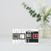 Fotofoto's van visitekaartjes sjabloon (Staand voorkant)