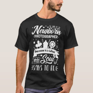 Fotofoto's voor pasgeboren fotografie Baby Fotogra T-shirt