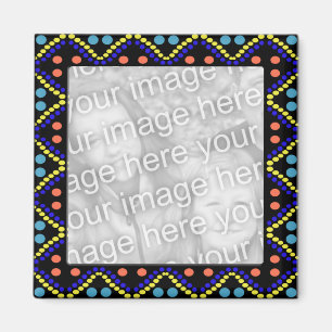 fotoframe voor kleurrijke stippen magneet