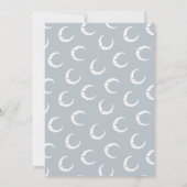 Fotogeboorte van moon, ster en cloud aankondiging (Achterkant)