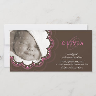 FOTOGEBOORTEAANKONDIGINGEN : zoete bloem 7L Aankondiging