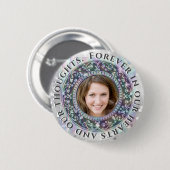 Fotogedenkteken toevoegen ronde button 5,7 cm (Voorkant /achterkant)