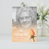 Fotogedicht voor oranje roos (Staand voorkant)