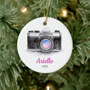 Fotograaf Aangepast, speciaal voor camera kerstmis Keramisch Ornament