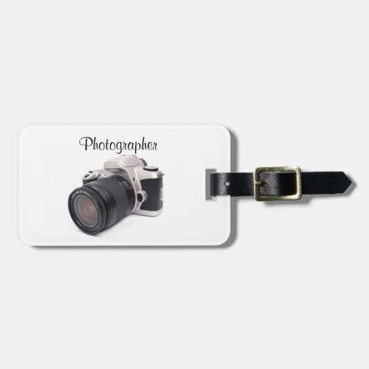 Fotograaf - Bagagelabel (Voorkant horizontaal)