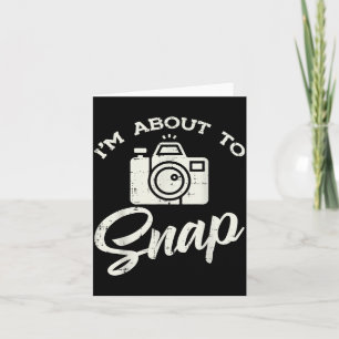 Fotograaf Camera Ik Staan Op Het Punt Een Grappige Kaart