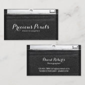 Fotograaf camera Lederfotografie Visitekaartje (Voorkant / Achterkant)