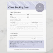 Fotograaf Cliëntencontractformulier Sjabloon (Voorkant)