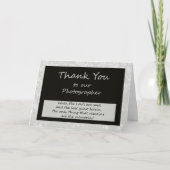 Fotograaf Dankkaart Bedankkaart (Voorkant)