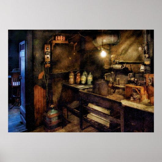 Fotograaf - De donkere kamer Poster (Voorkant)