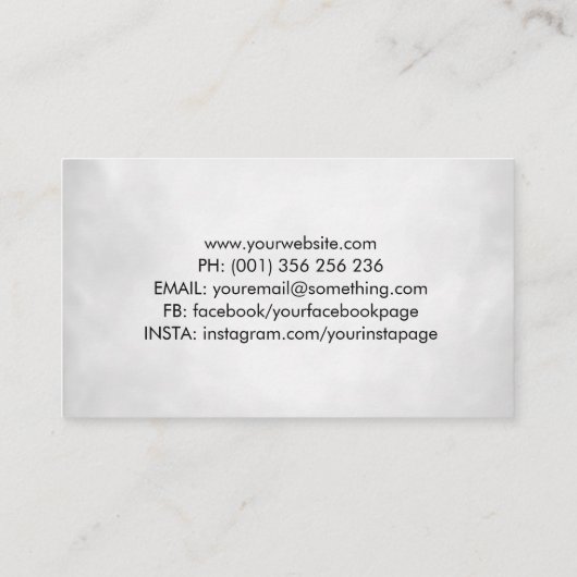 Fotograaf - DSLR Camera Waterverf sketch Busin Visitekaartje (Achterkant)